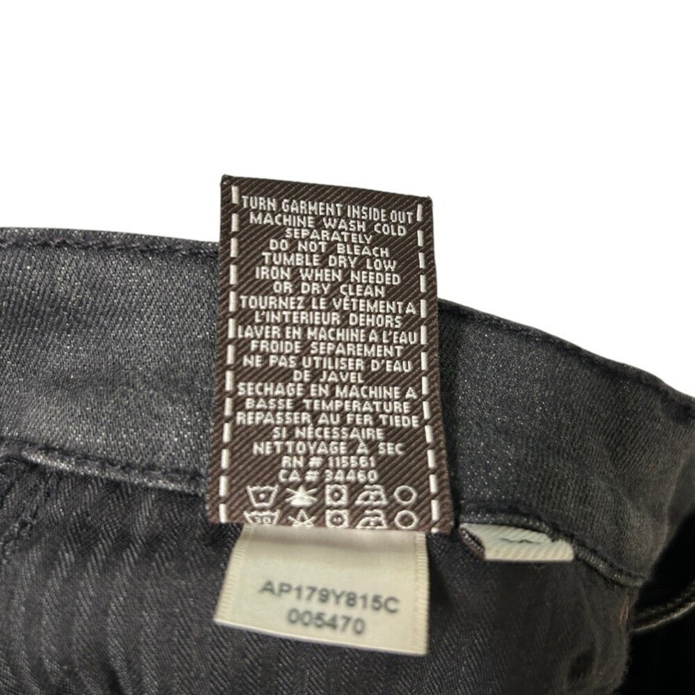 7 For All Mankind Women's Black Sequined Pocket Roxanne Skinny Jeans Size 28 - Picture 10 of 11